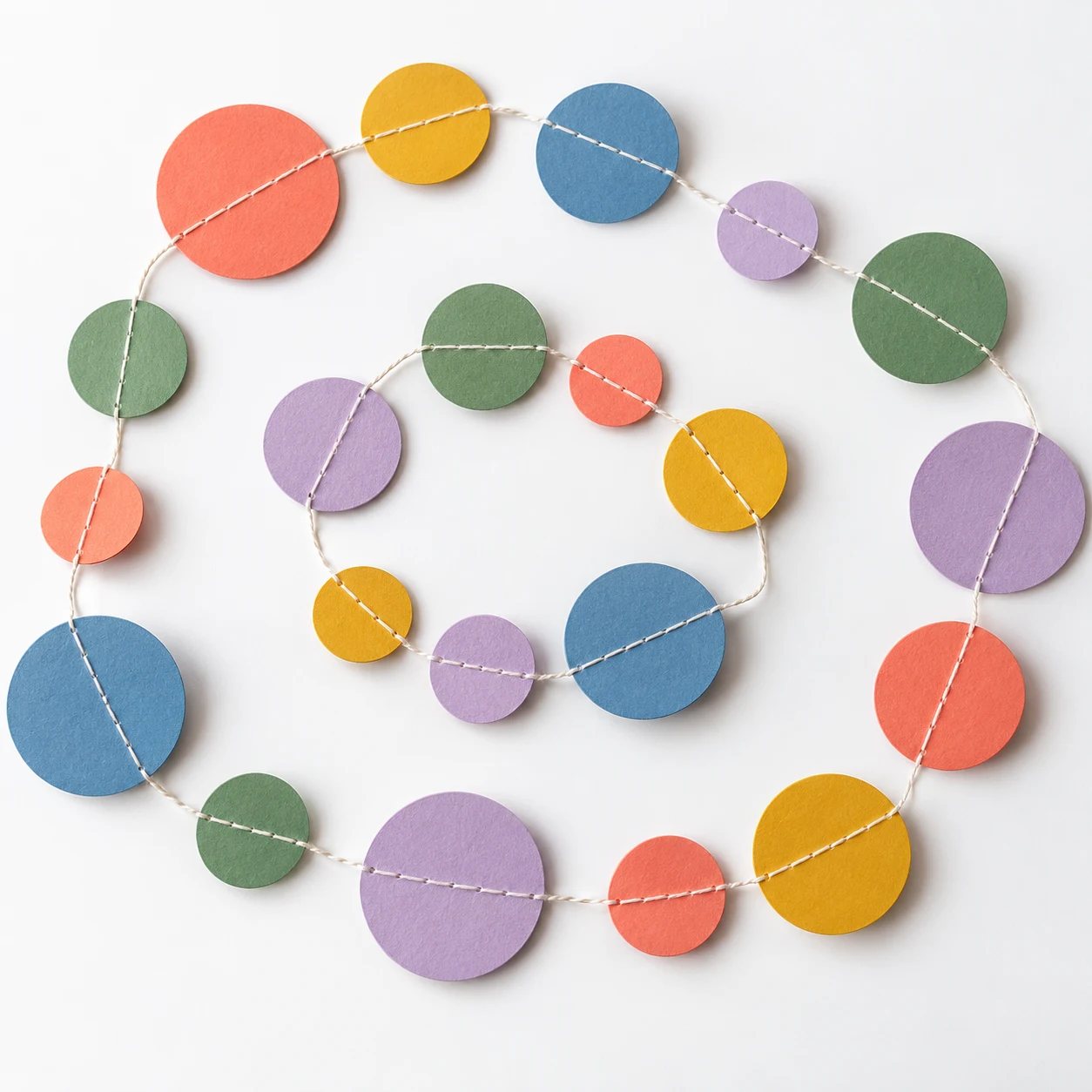 Confetti circle garland
