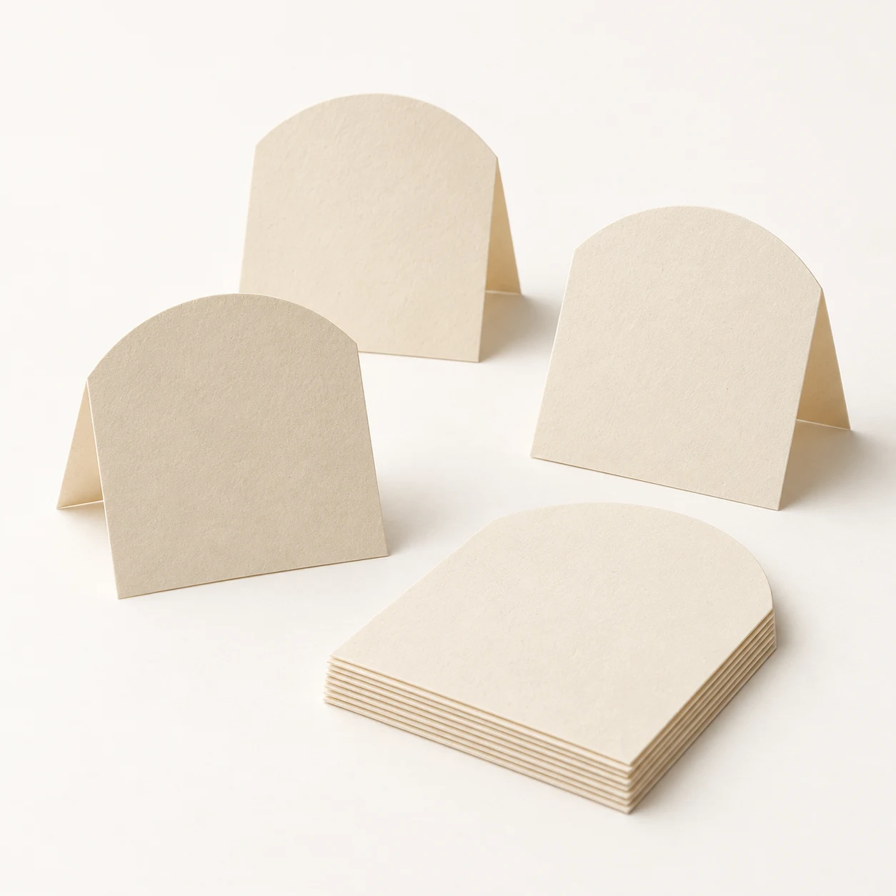 Blank arch place cards
